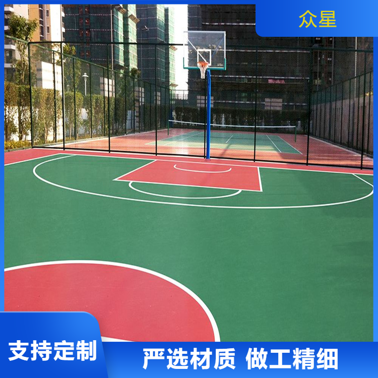 洛阳市塑胶篮球场篮球场硅PU - 一站式服务
